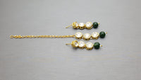 Green Indian Bollywood Style Choker Necklace Set
