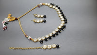 Indian Bollywood Style Black Choker Necklace Set