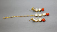 Indian Bollywood Style Kundan Orange Choker Necklace