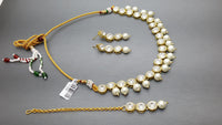 Indian Bollywood Style Jewellery Kundan White Choker Necklace Set
