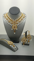 Durable Indian Bollywood Kundan Choker Necklace Set