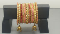 Incredible Traditional Indian Bollywood Silk Thread Full Bangles Set