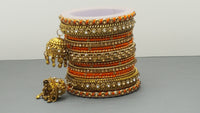 Latest Collection In Indian Bollywood Silk Thread Full Bangles Set