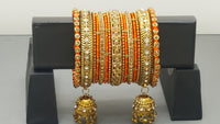 Latest Collection In Indian Bollywood Silk Thread Full Bangles Set