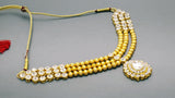 Kundan Indian  Choker Necklace Set Bollywood Jewellery