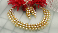 Latest Bollywood Indian Kundan Choker Necklace Set