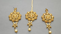 Kundan Polki Wedding Indian Pearl Rani Har Necklace Set