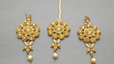 Kundan Polki Wedding Indian Pearl Rani Har Necklace Set