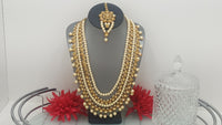Indian Ethnic Bollywood Party wear Pearl Rani Har Necklace Set