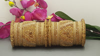 Indian Bangles Jewellery Designer Traditional Latest 2 Sets Kundan Full Bangle Set