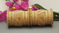 Indian Bangles Jewellery Designer Traditional Latest 2 Sets Kundan Full Bangle Set
