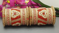Fancy Indian Bangles Jewellery Designer 2 Sets Kundan Full Bangle set