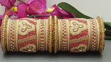 Designer Indian Bridal Wedding Bangles Jewellery 2 Sets Kangan Full Bangles Set