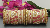 Designer Indian Bridal Wedding Bangles Jewellery 2 Sets Kangan Full Bangles Set