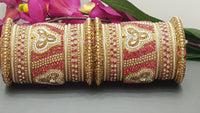 Designer Indian Bridal Wedding Bangles Jewellery 2 Sets Kangan Full Bangles Set