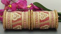 Designer Indian Bridal Wedding Bangles Jewellery 2 Sets Kangan Full Bangles Set