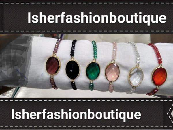 Wish Bracelet with Card - Make A Wish Nature Stone Bracelet Friendship Jewellery Bangle