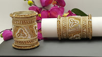 Indian Designer Celebrity Bangles Jewellery Traditional 2 Sets Full Bangle Set