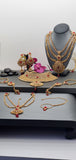 Beautiful Indian High quality Ruby Kundan Bridal Necklace Full Jewellery Set