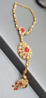 Beautiful Indian High quality Ruby Kundan Bridal Necklace Full Jewellery Set