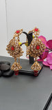 Beautiful Indian High quality Ruby Kundan Bridal Necklace Full Jewellery Set