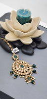 Fabulous Latest designs Reverse Kundan drop Indian Tikka Earrings Set