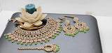 Dazzling Reverse Kundan Indian Bollywood  Choker Necklace Jewellery Set