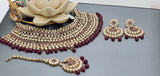 Latest Designer Indian Bollywood Bridal Choker Necklace Jewellery Set