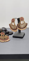 Adorable Latest Collection In Indian Fashion Kundan Tikka Earrings set