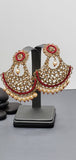 Incredible Latest Indian Bollywood Kundan Tikka Earrings Set