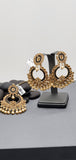 High Quality  Reverse Kundan Latest Indian Bollywood Tikka Earrings Set