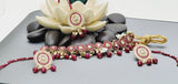 Beautiful Indian Boutique Style Ruby Kundan Pearl Choker Necklace Set