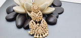 Boutique Style New High Quality Indian Reverse Kundan Long Tikka Earrings Set