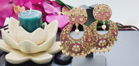 Elegant Premium Quality New Collection In India Polki Kundan Tikka Earrings Set