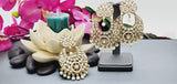 Beautiful Premium Quality  New Collection In Indian Polki Kundan Bollywood Tikka Earrings Set