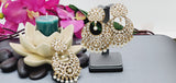 Beautiful Premium Quality  New Collection In Indian Polki Kundan Bollywood Tikka Earrings Set