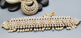 Dazzling Indian Bollywood Bridal Reverse Kundan Pearl Choker Necklace Set