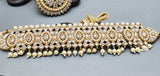 Dazzling Indian Bollywood Bridal Reverse Kundan Pearl Choker Necklace Set