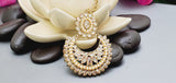 Dazzling Indian Bollywood Bridal Reverse Kundan Pearl Choker Necklace Set