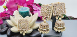 A Very Charming Breathtaking Indian Reverse Kundan Choker Necklace Set