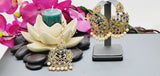 Dazzling High Quality Latest collection In Indian fashion Kundan Polki Tikka Earrings Set