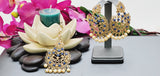 Dazzling High Quality Latest collection In Indian fashion Kundan Polki Tikka Earrings Set