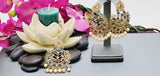 Dazzling High Quality Latest collection In Indian fashion Kundan Polki Tikka Earrings Set