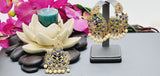 Dazzling High Quality Latest collection In Indian fashion Kundan Polki Tikka Earrings Set