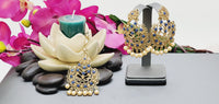 Dazzling High Quality Latest collection In Indian fashion Kundan Polki Tikka Earrings Set