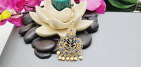 Dazzling High Quality Latest collection In Indian fashion Kundan Polki Tikka Earrings Set