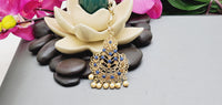 Dazzling High Quality Latest collection In Indian fashion Kundan Polki Tikka Earrings Set