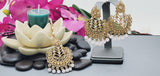 Totally Unique & Gorgeous Latest Designer Collection In Indian Kundan Polki Tikka Earrings Set