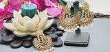Designer Most Trendy Latest Collection Kundan Polki Indian Tikka Earrings Set