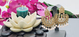 Designer Most Trendy Latest Collection Kundan Polki Indian Tikka Earrings Set